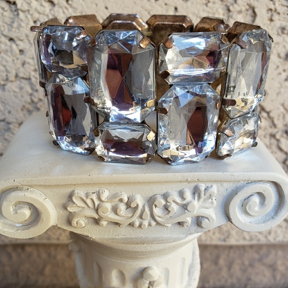 Clear Rhinestone Bracelet - Picture 2 of 4